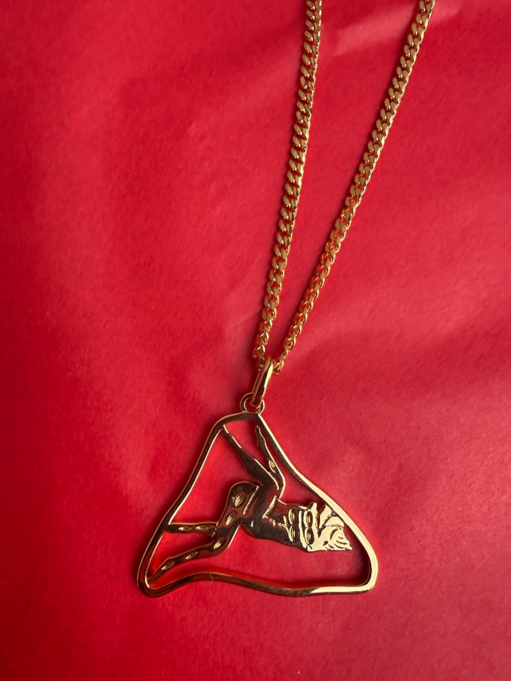 Fashion Brand Company Sex Cult Medallion 18K Gold Filled Necklace
